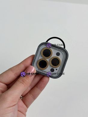 Защитное стекло на камеру Diamonds Lens (iPhone 17 Pro / 17 Pro Max, Gold)