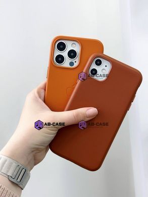 Чохол для iPhone 13 Pro Leather Case PU with Magsafe Dark Cherry