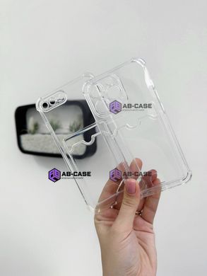 Чехол для iPhone 15 Pro Card Holder Armored Case с карманом для карты прозрачный