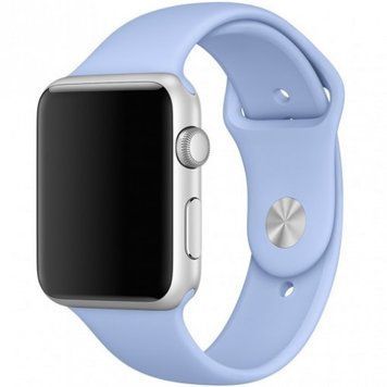 Силиконовый ремешок для Apple Watch (42mm, 44mm, 45mm, 46mm, 49mm №5 Lilac, L)