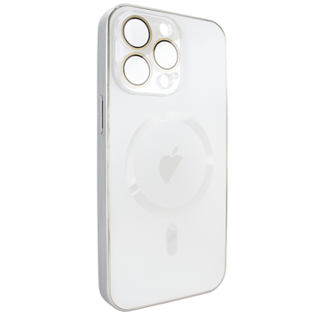 Чохол для iPhone 12 Pro - AG Titanium Case with MagSafe із захистом камери White