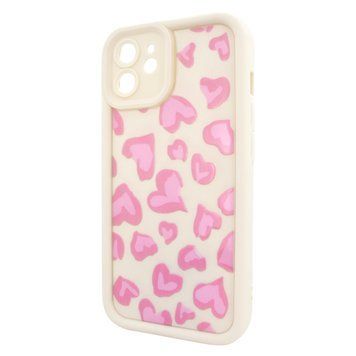 Чехол для iPhone 11 &ndash; Pretty Things "Pink Hearts &ndash; White"
