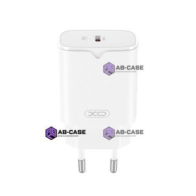 Комплект швидкої зарядки 30W (1 Type-C) XO L131 PD з кабелем Type-C - Lightning (White)