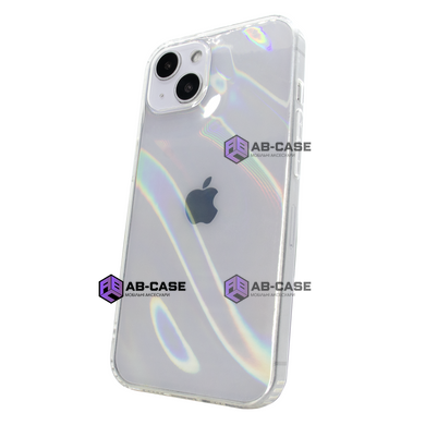 Чехол прозрачный для iPhone 13 Hologram Case Rainbow