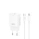 Комплект швидкої зарядки 30W (1 Type-C) XO L131 PD з кабелем Type-C - Lightning (White) 1