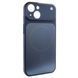 Чехол для iPhone 15 : Nofelet AG Glass Case with MagSafe &ndash; Blue
