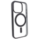 Чохол для iPhone 15 Pro матовий Clear case with MagSafe Titanium Black