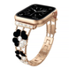 Ремешок Flower Steel Band для Apple Watch 42|44|45|49mm Rose Gold - Black
