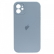 Чехол Silicone Case FULL CAMERA (square side) (для iPhone 12) (Lilac)