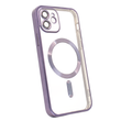 Чохол Shining with MagSafe на iPhone 12 із захисними лінзами на камеру Deep Purple