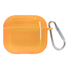 Чехол для AirPods 1/2 полупрозрачный Neon Case Orange