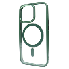 Чехол для iPhone 15 Pro Max Crystal Guard with MagSafe Dark Green