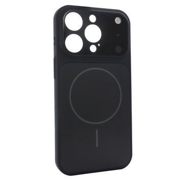Чехол для iPhone 13 Pro Max : Nofelet AG Glass Case with MagSafe &ndash; Black