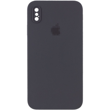 Чохол Silicone Case FULL CAMERA (square side) (на iPhone Xs Max) (Charcoal Gray)