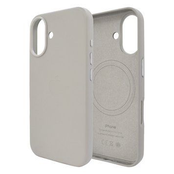 Чехол для iPhone 17 : Leather Case PU with MagSafe &ndash; Light Gray