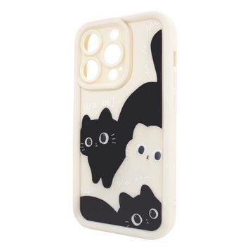 Чехол для iPhone 14 Pro Max &ndash; Pretty Things "Kitties &ndash; White"
