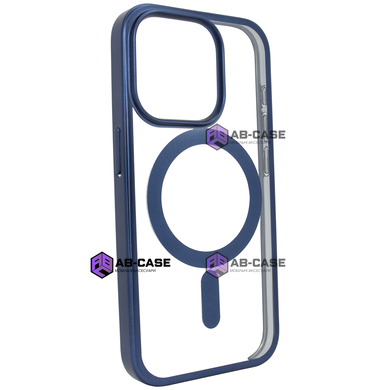 Чохол для iPhone 15 Pro матовий Clear case with MagSafe Titanium Blue
