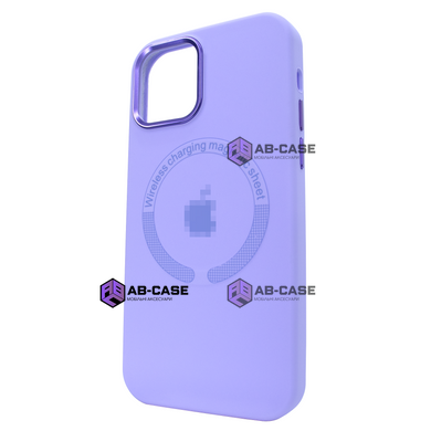 Чехол для iPhone 14 Silicone case with MagSafe Metal Camera Glycine