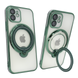 Чехол для iPhone 12 Clear Shining Holder with MagSafe Green
