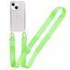 Прозорий чохол для iPhone 15 з ремінцем Clear Crossbody Neon Green