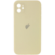 Чехол Silicone Case FULL CAMERA (square side) (для iPhone 12) (Mellow Yellow)
