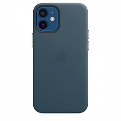 Кожаный чехол Leather Case with MagSafe Blue Lake для iPhone 12 mini