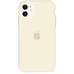 Чехол Silicone Case для iPhone 11 FULL (№11 Antique White)
