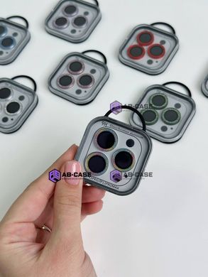 Защитные линзы для камеры iPhone 13 Pro max Metal Diamonds Lens блестящие Rainbow