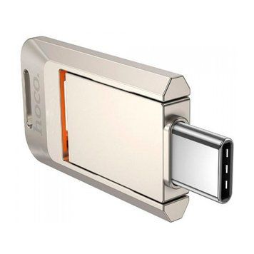 Флеш-накопичувач 128GB Type-C/USB Hoco UD17 Smart &mdash; Metal