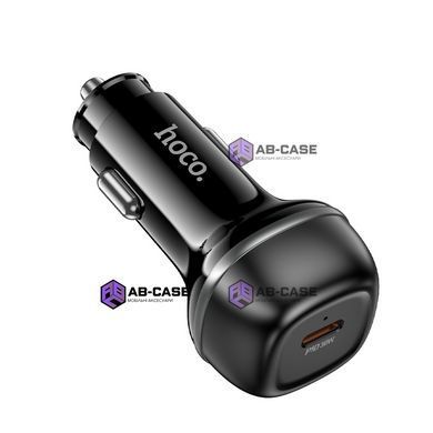 Автомобільна зарядка 30W Hoco Z58 Rank (PD, 1xType-C) &ndash; Чорний