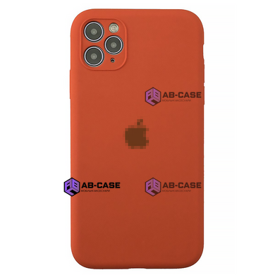 Чехол Silicone Case FULL CAMERA (для iPhone 11 Pro, Orange)
