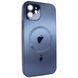 Чехол для iPhone 12 - AG Titanium Case with MagSafe с защитой камеры Blue