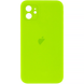 Чохол Silicone Case FULL CAMERA (square side) (на iPhone 12) (Party Green)