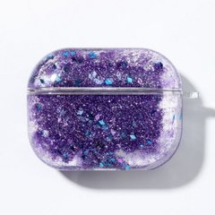 Чехол Glitter Fashion Clear Case (для AirPods PRO, Purple)
