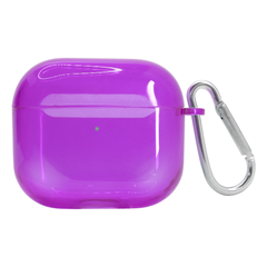 Чехол для AirPods 1/2 полупрозрачный Neon Case Purple