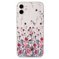 Чохол прозорий Print Flowers на iPhone 12 mini Цветы Spring