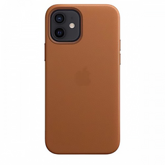 Кожаный чехол Leather Case with MagSafe Brown для iPhone 12 mini