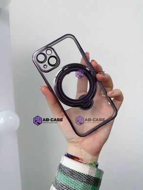 Чохол для iPhone 14 Pro Max Clear Shining Holder with MagSafe Black
