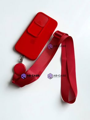 Ремешок для телефона на шею под чехол Red