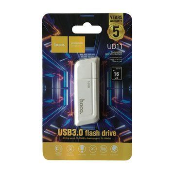 Флеш-накопичувач 16GB USB Hoco UD11 Wisdom &mdash; White