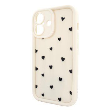 Чехол для iPhone 16 &ndash; Pretty Things "Little Hearts &ndash; White"