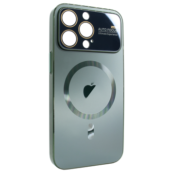 Чохол для iPhone 12 Pro PC Slim Case with MagSafe із захисними лінзами на камеру Cangling Green