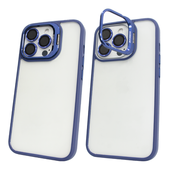 Чохол для iPhone 14 Pro Max Guard Stand Camera Lens з лінзами та підставкою Dark Blue