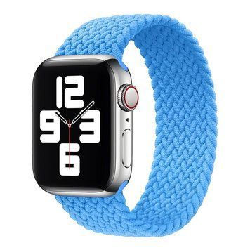 Монобраслет на Apple Watch Braided Solo Loop ( Light Blue, 42mm, 44mm, 45mm, 46mm, 49mm S)