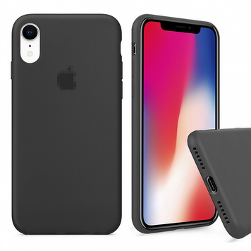 Чехол Silicone Case для iPhone XR FULL (№15 Charcoal Gray)
