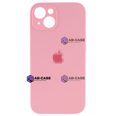 Чохол для iPhone 15 : Silicone Case Full Camera &ndash; Light Pink (№6)