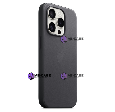 Чехол для iPhone 15 Pro FineWoven Case with MagSafe Black