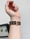 Ремінець для Apple Watch 42|44|45|49mm Chanel Band браслет металевий зі шкірою Rose Gold - Black 5