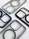 Чехол для iPhone 15 Pro матовый Clear case with MagSafe Titanium Silver 3
