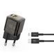 Комплект быстрой зарядки 30W (1 USB + 1 Type-C) XO CE05 PD+QC3.0 с кабелем Type-C - Lightning (Brown) 3